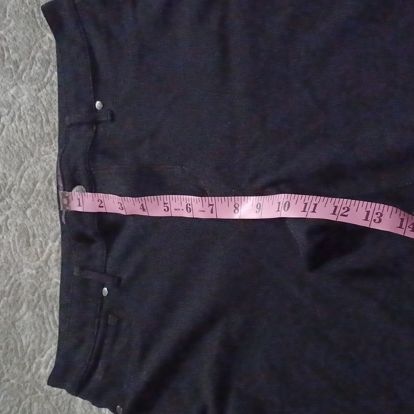 Gloria Vanderbilt Amanda Sz 12 black Missy Average Jeans Hight Rise Straight Leg - Picture 6 of 12